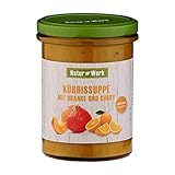 Kürbissuppe mit Orange und Curry, eine rein natürliche Gemüsesuppe von...