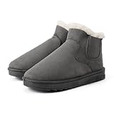 Schneeboots Damen, Boots Damen Gefüttert Warm Winterstiefel - Flache...