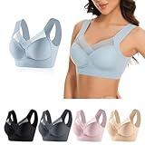 Bustier Damen, Crop Top Sport BH Ohne Bügel Weicher Push Up BH...