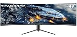 TITAN ARMY 49 Zoll Curved Gaming Monitor, 144Hz, DFHD 3840 x 1080,...