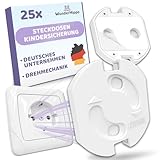 WunderHippo 25x Steckdosensicherung mit Drehmechanik – Kindersicherung...
