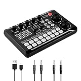 BYCUFF F998 Live Sound Karte Audio Mixer Podcast, Stimmen Wechsler für...