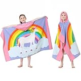 MOKANI Badeponcho Kinder Baumwolle | Super Weich & Saugfähig Handtuch...