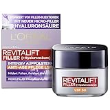 L'Oréal Paris Hyaluron Tagescreme mit LSF 50, Anti-Aging Gesichtspflege...