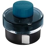 LAMY T52 Tinte petrol 50ml - Tintenglas mit Tintensammelbecken - Standfuß...