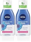 NIVEA Double Action Augen Make-up Entferner Kornblume (1 x 125 ml),...