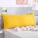 Lesekissen für Bett, Kopfteil, langes Samt-Rückenkissen, abnehmbares und...