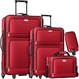 KESSER® 4tlg Trolley Kofferset | Reisekoffer mit Rollen | Komplettes...