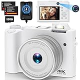 4K Digitalkamera Fotokamera Dual Kamera 64 MP Autofokus Vlogging Fotokamera...