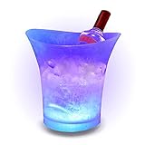 SMETA LED Eiskübel, Sektkühler LED,5L LED Eiseimer, Zum Kühlen von...