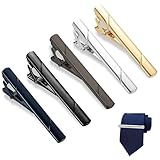 Herren Krawattennadel, 5 pcs Krawattenklammer Edelstahl, Klassische...