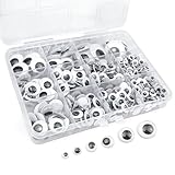 FKEYTO 550 Stücke Selbstklebende Wackelaugen, 6mm 8mm 10mm 12mm 15mm 20mm...