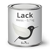 Berico Buntlack - Weiss - 0,7 Kg - 3in1 Premium Acryllack - Für Innen und...