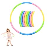 AolKee Hula Fitness Hoop Kinder mit 8 Teilen, Durchmesser 70cm, 200g...