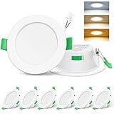 ALUSSO LIGHTING LED Einbaustrahler 230V 7W Dimmbar 68mm, IP44...