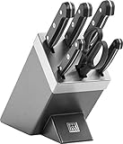 ZWILLING Gourmet Selbstschärfender Messerblock, 7-teilig, Messer und...