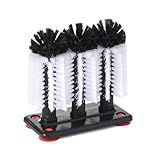 HENDI Gläserspülbürste, Standard, BarUp, mit 3 Nylonbürsten,...