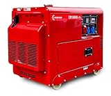 Premium Diesel Stromerzeuger 10kW+Batterie E-Start Generator 196cc...