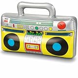 Aufblasbarer Ghettoblaster ca 45 x 42 cm - 80er 90er Fasching & Karneval -...