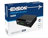 EDISION Proton S2 Plus Full HD Satelliten Receiver FTA, 2in1 Fernbedienung,...