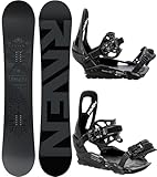 RAVEN Snowboard Set: Snowboard Solid Steel + Bindung s230 (156cm Wide, s230...