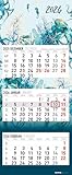 3-Monatskalender Design 2026 - Büro-Kalender 33x20 cm (geschlossen), 33x80...