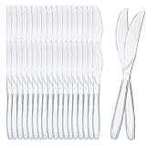 Wiederverwendbare Messer, transparent, Kunststoffbesteck, hohe...