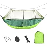 Outdoor Hängematte 260 * 140cm, Hängemattenzelt Camping Hängematte...