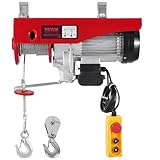 VEVOR Elektrische Seilwinde, 1200 kg Motorwinde mit 4,2 m kabelgebundener...