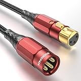 SOUNDFAM XLR Mikrofonkabel 3m | Vergoldete XLR-Stecker (24K) | Doppelt...