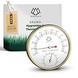 NORDHOLZ® Sauna Thermometer Hygrometer 2in1 - Zuverlässig & genau für...