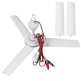 ESLOYSUN DC 12V Tragbarer Deckenventilator 19.7' Mini hängender...