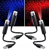 LED Auto Sternenhimmel Decke, 4 Stück Innen Atmosphäre Licht, USB Mini...