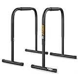 TREX SPORT Dip Barren TX-040DS | Dip Station bis 200 kg, höhenverstellbar...