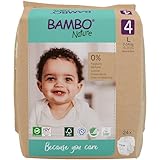 Bambo Nature Baby Windeln Größe 4 (7-14kg) - 24 St Premium Diapers mit...