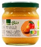 Edeka Bio my veggie Mango-Curry Pflanzlicher Brotaufstrich, 12er Pack (12 x...