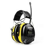 EARMUFF Gehörschutz mit AM/FM Radio, AUX Anschluss & 31 dB Dämmung |...