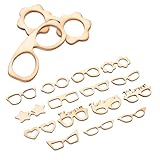 WRITWAA 17 Stück Teiliges Holzbrillen Bastelsets aus Robustem...