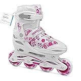 Roces Mädchen Inline-skates Compy 8.0, white-violet, 30-33, 400809