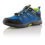 Fusskleidung® Damen Herren Wanderschuhe atmungsaktive Trekkingschuhe Blau...