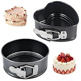 Youery 4 Inch Springform, 2 Stück Springform Rund Kleine Kuchenform...