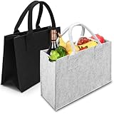 XIANGLONGY 2 Stück Dickem Filztasche Einkaufstasche, Filztasche Klein...