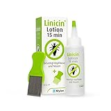 Linicin Lotion mit Läusekamm (100 ml) - Läusemittel zur Behandlung von...