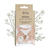 andmetics Natural Bikini Kaltwachsstreifen | 99% natürliche Inhaltsstoffe...