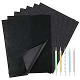 100 Blatt Kohlepapier Transferpapier, Schwarz A4 Durchschlagpapier...