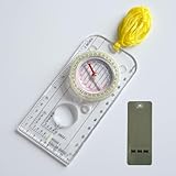 Kompass Kinder mit Justierbarer Deklination, Lupe, Lineal und...