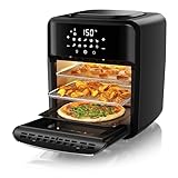 Arendo - Heißluftfritteuse XXL mit LED Touchscreen 12 Liter - Grill -...