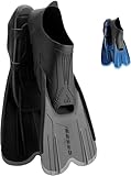 Cressi Agua Short Flossen Kurze Schnorchel-und Schwimmflossen, Schwarz,...