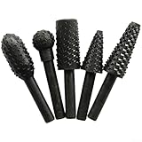 Minflora 5-teiliges Holzschnitz-Drehfeilen-Set für Hartholz- und...