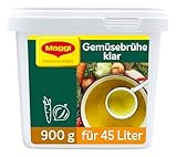MAGGI Professional Klare Gemüsebrühe, vegan, Ergiebigkeit 45L, 1er Pack...